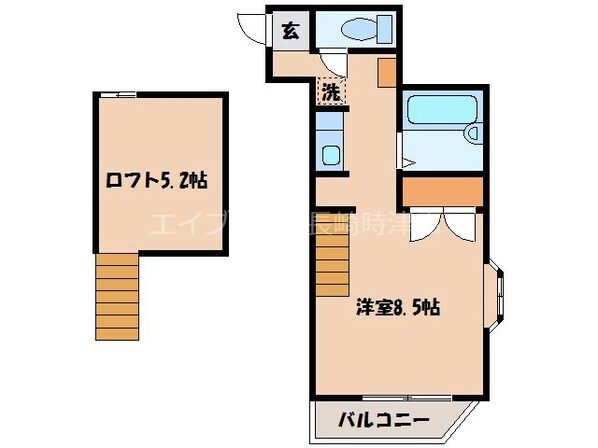 崇福寺駅 徒歩18分 2階の物件間取画像